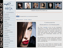 Tablet Screenshot of online-casting-agentur.de